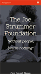 Mobile Screenshot of joestrummerfoundation.org